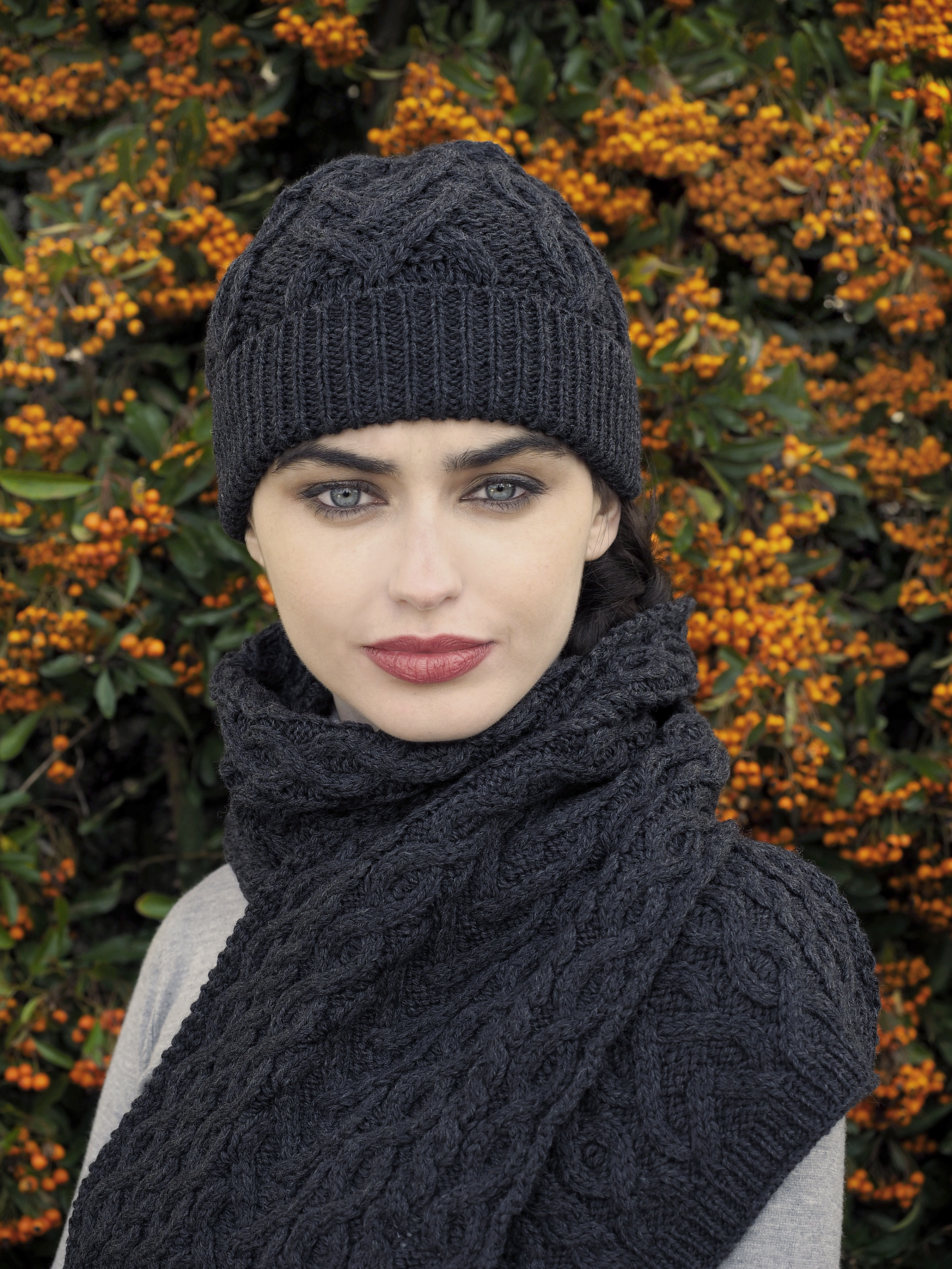 aran hats and scarves