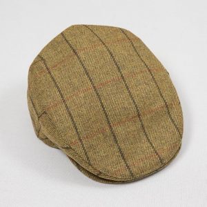 Irish Cap Hat Blue Green Herringbone Tweed Irish Made By John Hanly Ireland h74