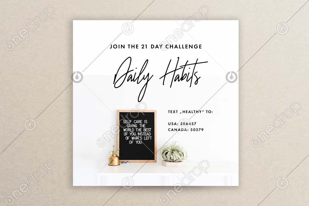 21 Day Challenge Invitation - One Drop