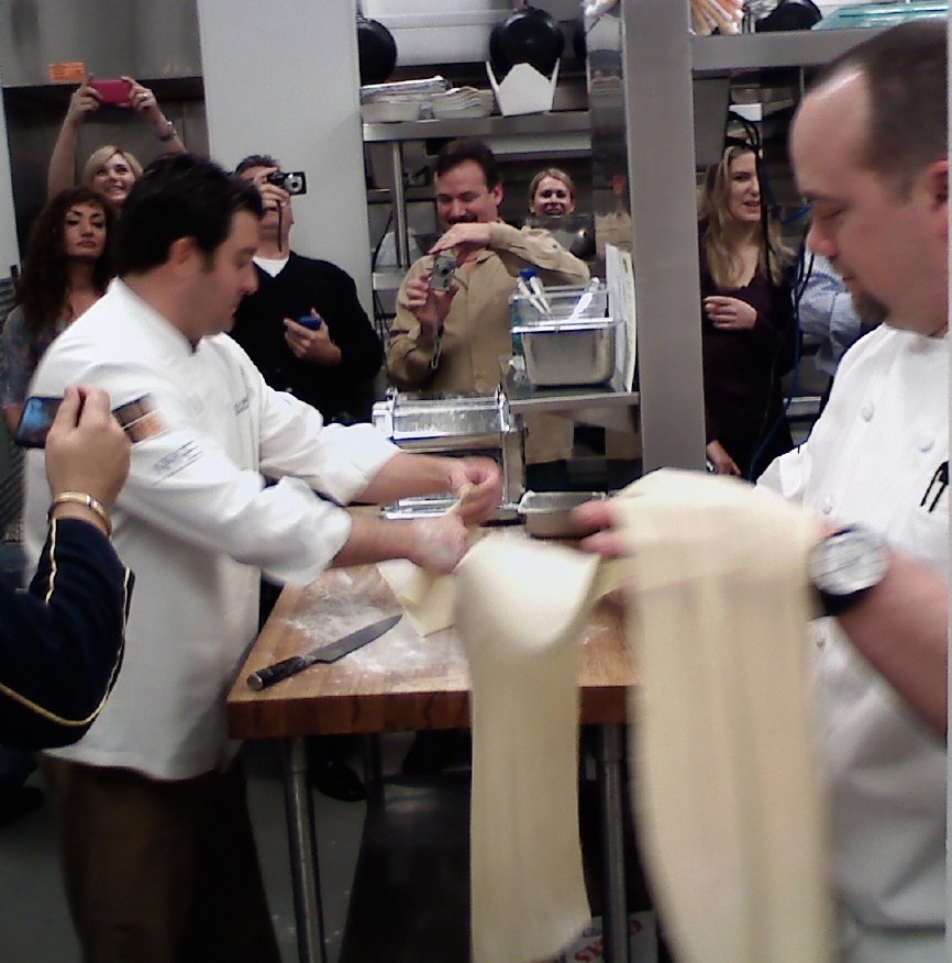 Pasta making at Las Vegas' Nove Italiano restaurant