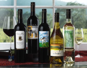 Wines from Mutt Lynch Winery. Credit: Mutt Lynch Winery.