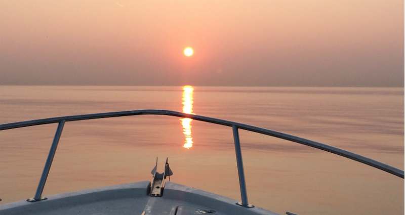 Sunset over Lake Michigan