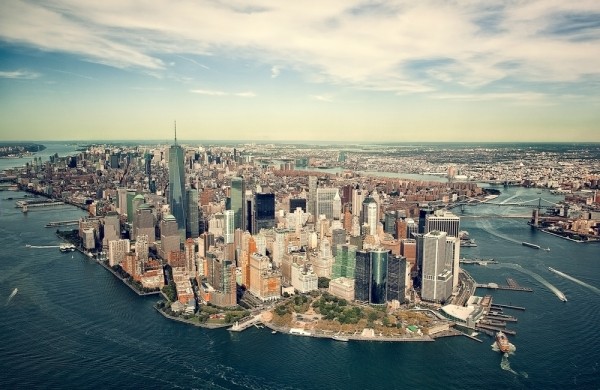The tip of Manhattan