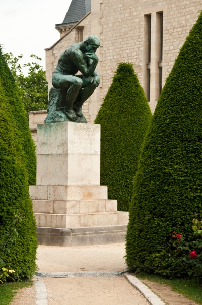 The Thinker statue at the Musee Rodin