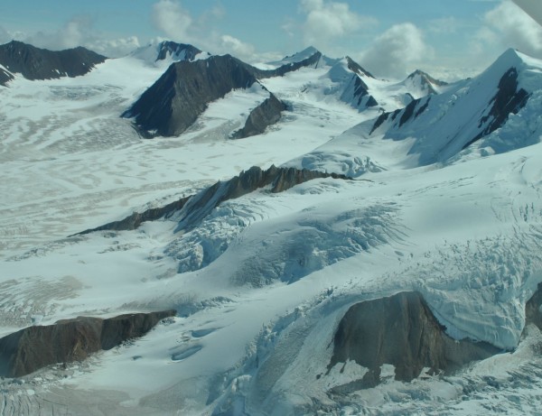 Glaciers in Kluane National Park, courtesy of Rosalind Cummings-Yeates