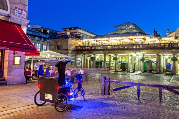 Peddle Rickshaw In Covent Garden Piazza London