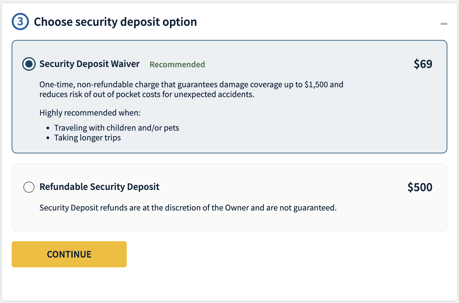 Security Deposit Waiver How it works RVshare Owner Toolkit