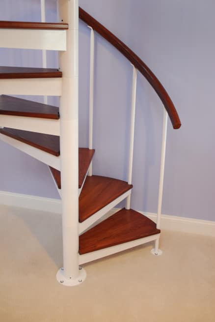 matching loft railing with wood handrail