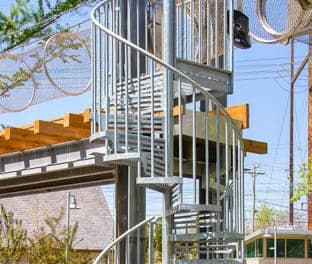 overlook custom spiral stair