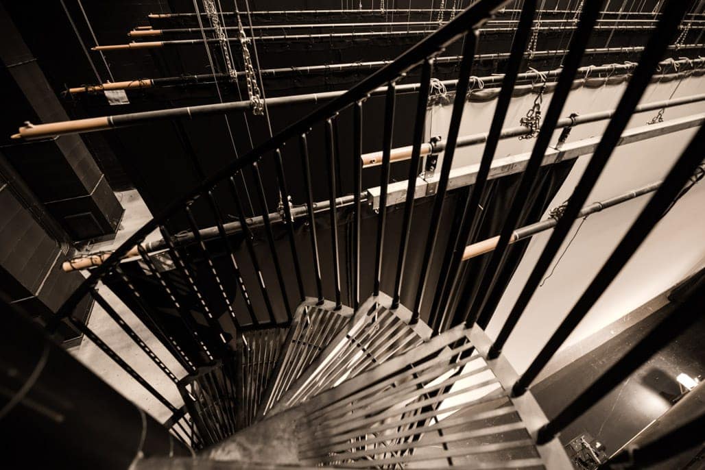 open grate steel safety steps