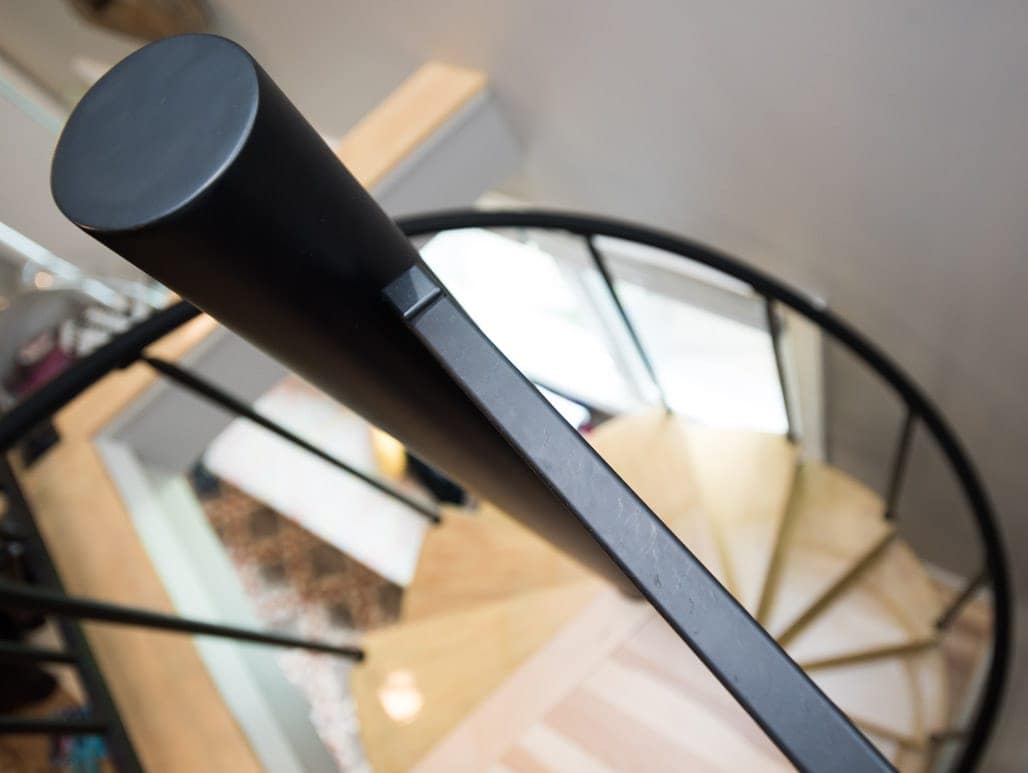 bedroom loft spiral staircase