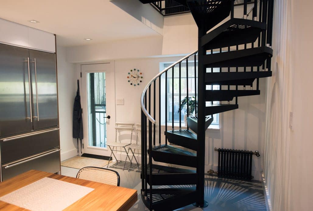 manhattan condo spiral staircase