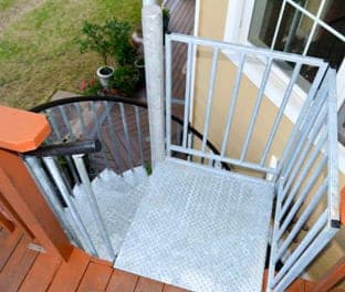 weatherproof finishes galvanized spiral stair
