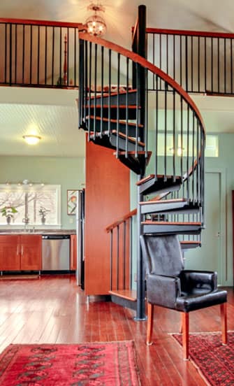 loft spiral staircase