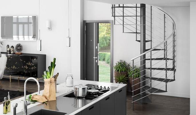 stylish metal staircase kit