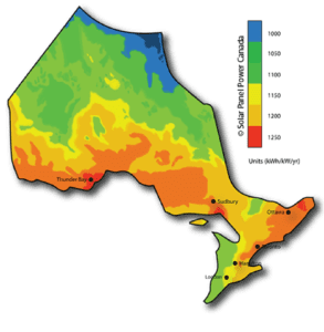 Solar Power Map Ontario