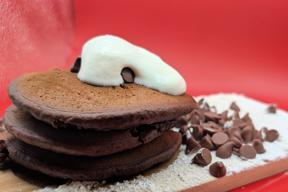 Kid friendly quot Magnífico quot Mexican Hot Chocolate Pancakes   quot Mejor