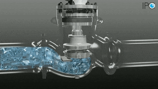 animation of globe valve