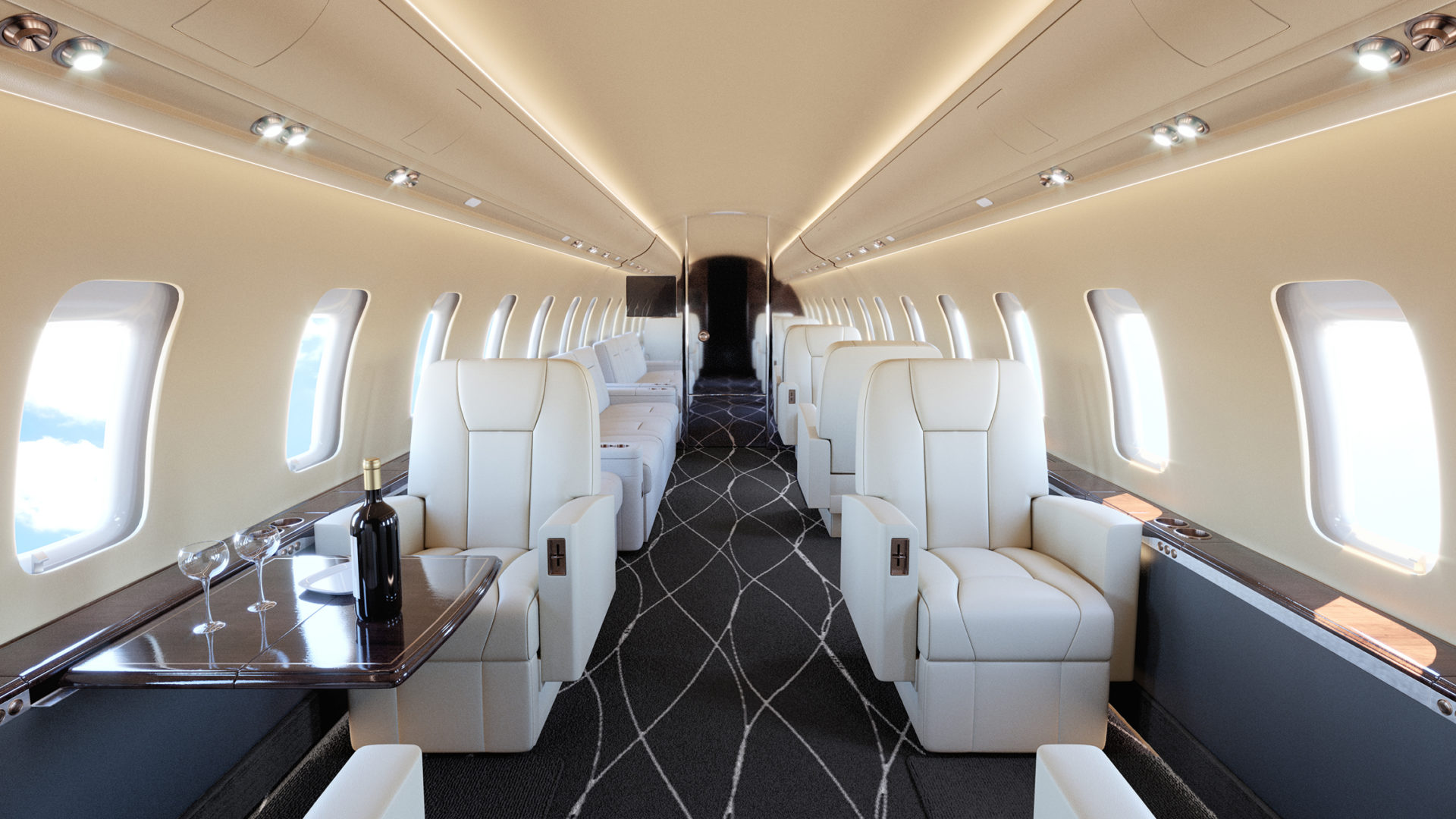 Aircraft Rendering Gallery - 3D renderings for VIP interiors - render777