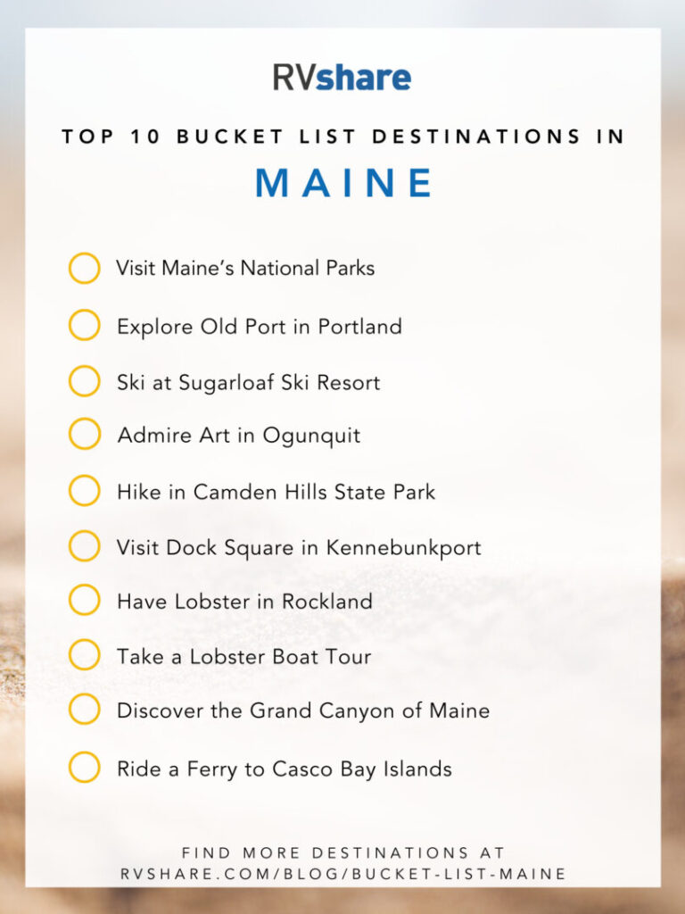 The Top 23 Bucket List Destinations in Maine