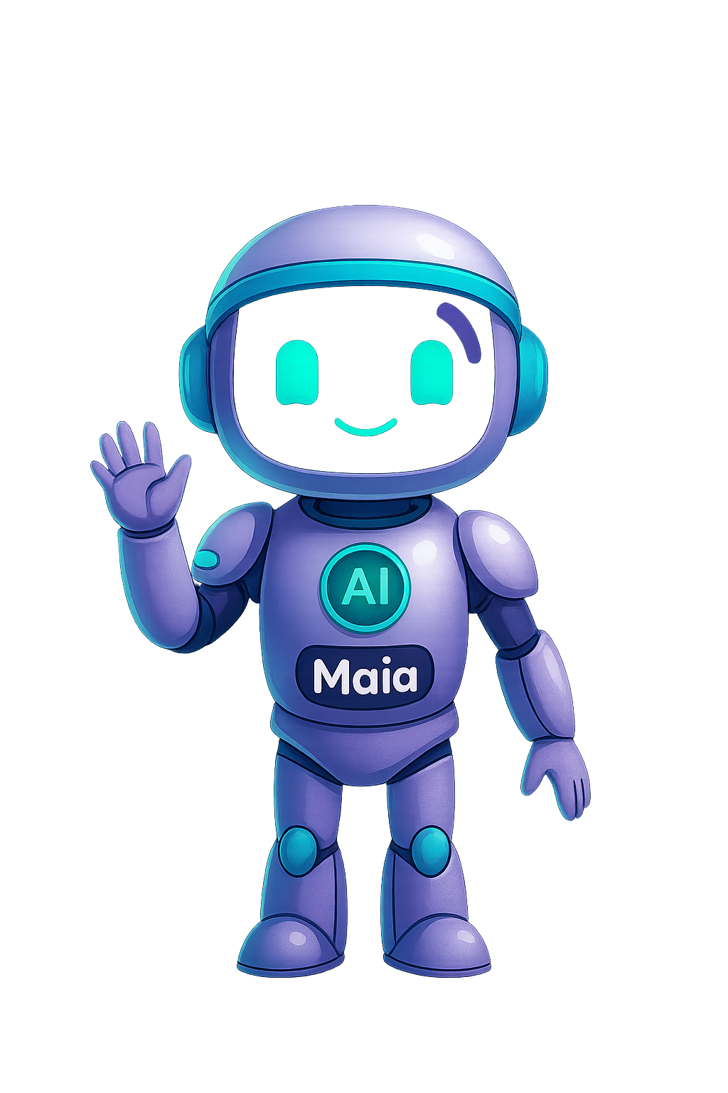 Ilustración de MaIA, asistente pedagógico de Cuadernos.ai