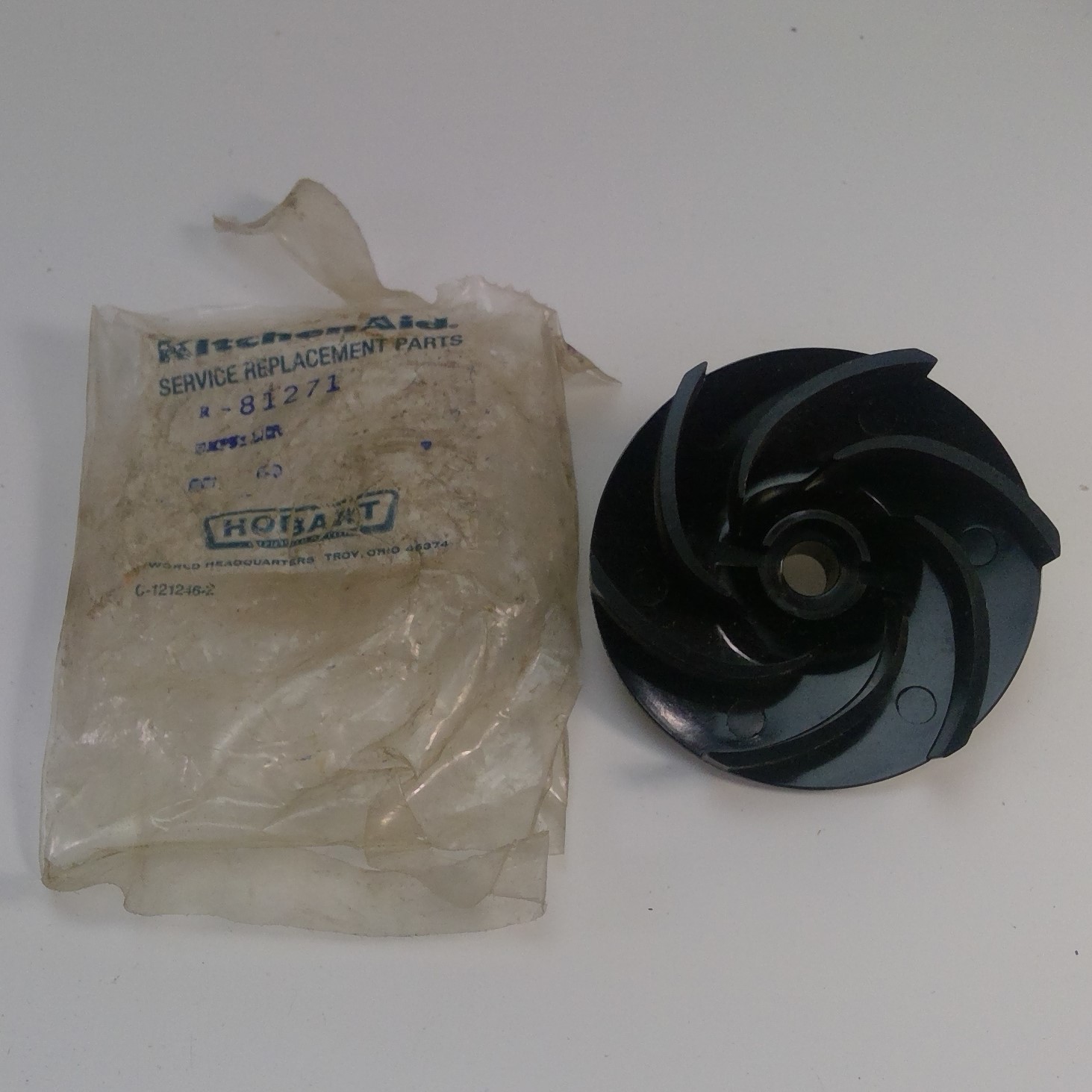 VTG Kitchenaid HOBART Dishwasher IMPELLER 4160109 R81271 R81271 Lorain Furniture