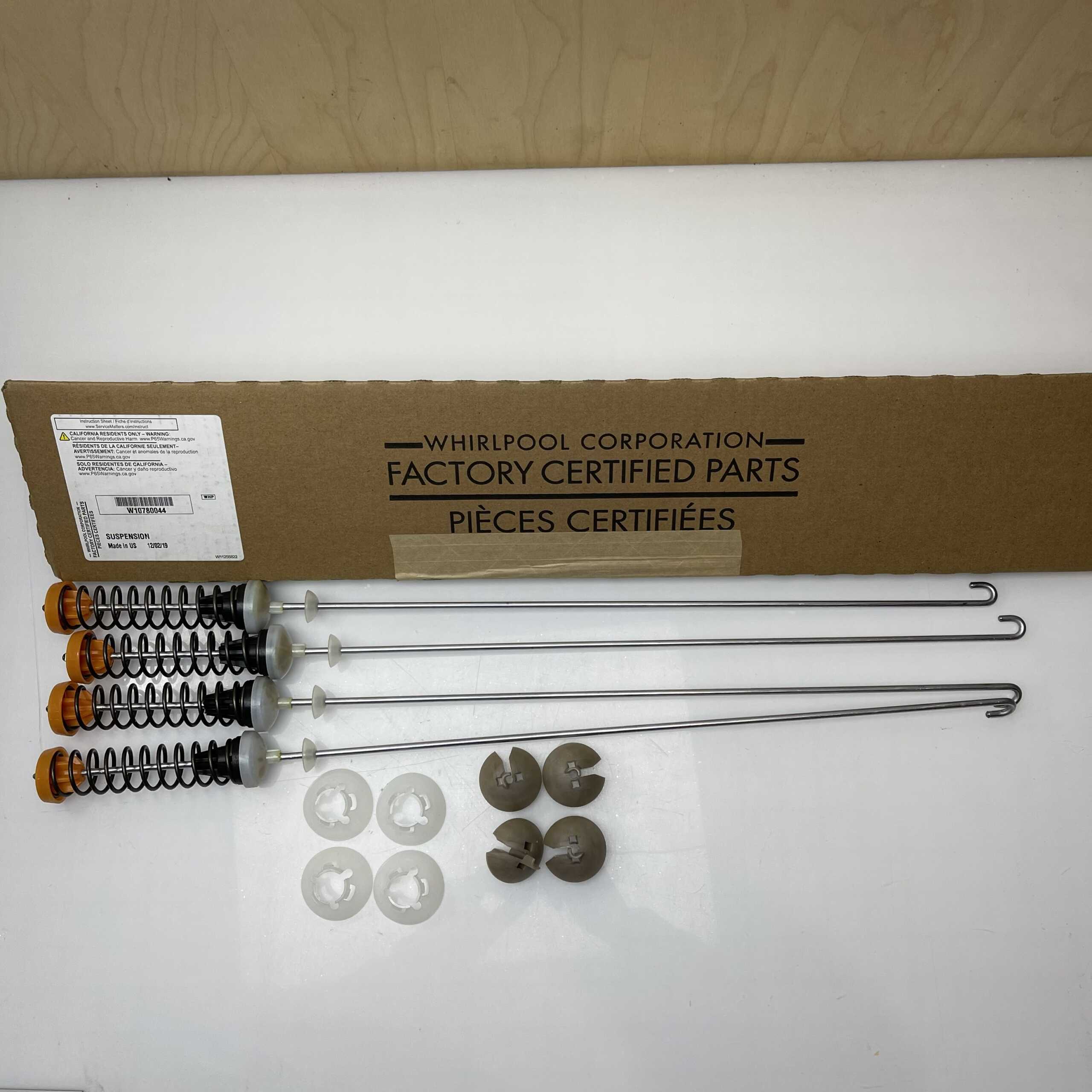 New Genuine OEM Whirlpool Suspension Rod Set W10780044 PS11703287