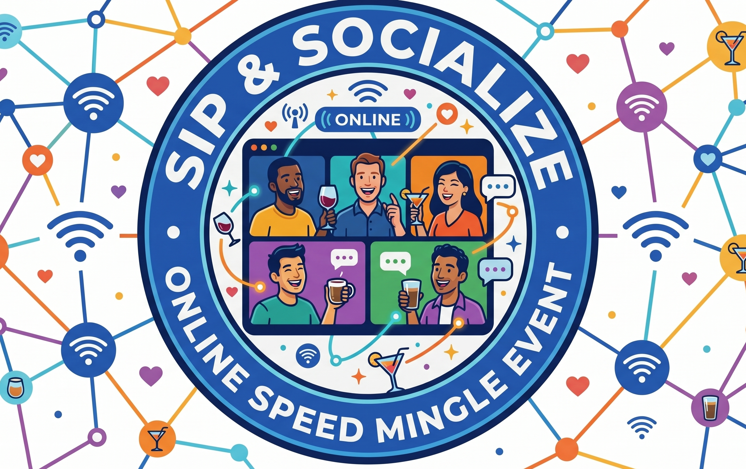 Sip & Socialize Online Speed Mingle