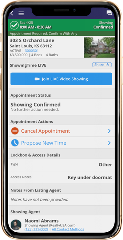 Showingtime Live Video Host Live Showings From Your Phone Showingtime