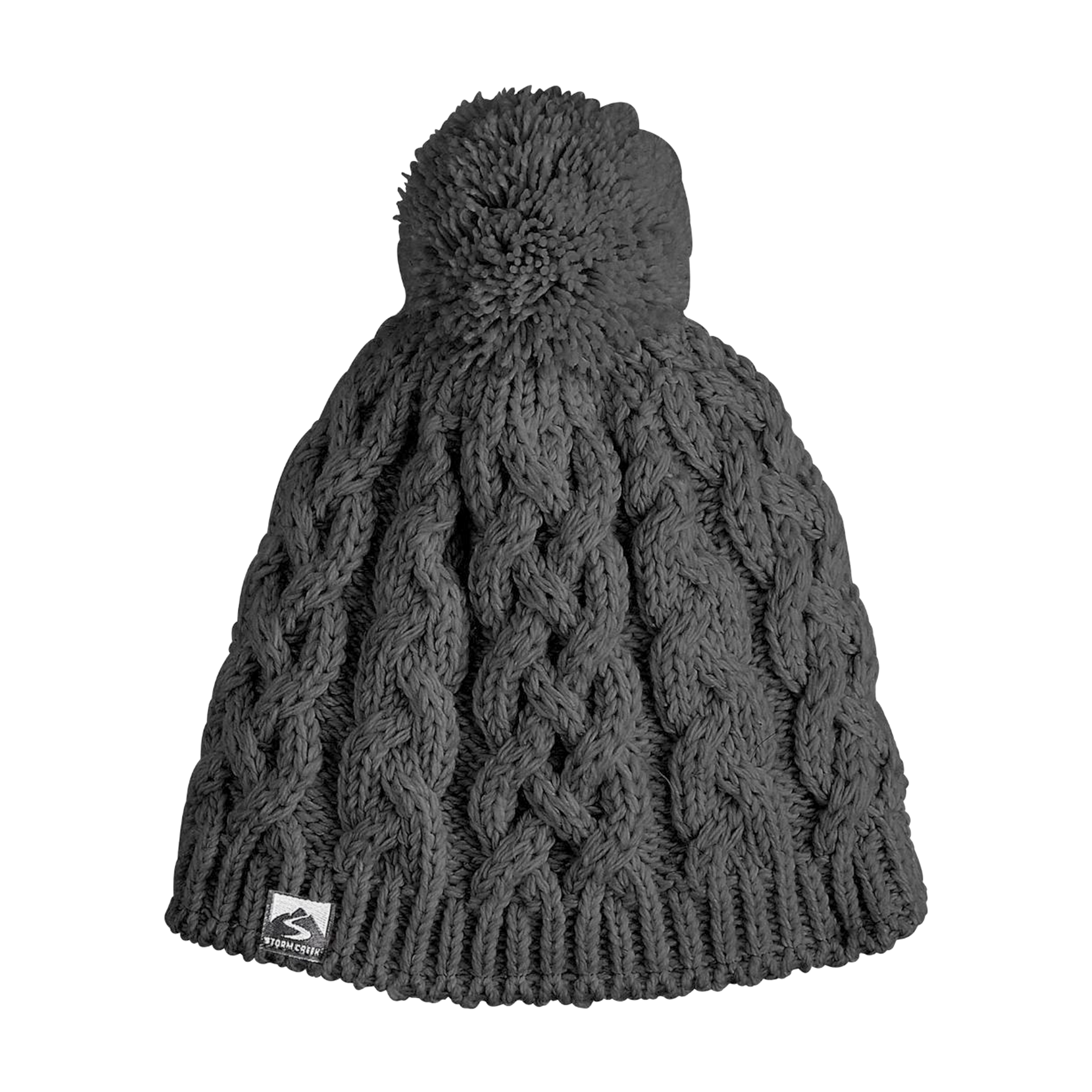 Storm Creek Women's Freeze Baby Fleece-Lined Cable Knit Pom Hat 17
