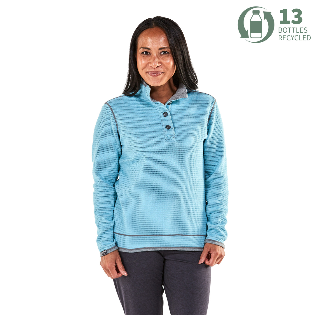Storm Creek Women's Maverick Waffle Knit Button Up 11