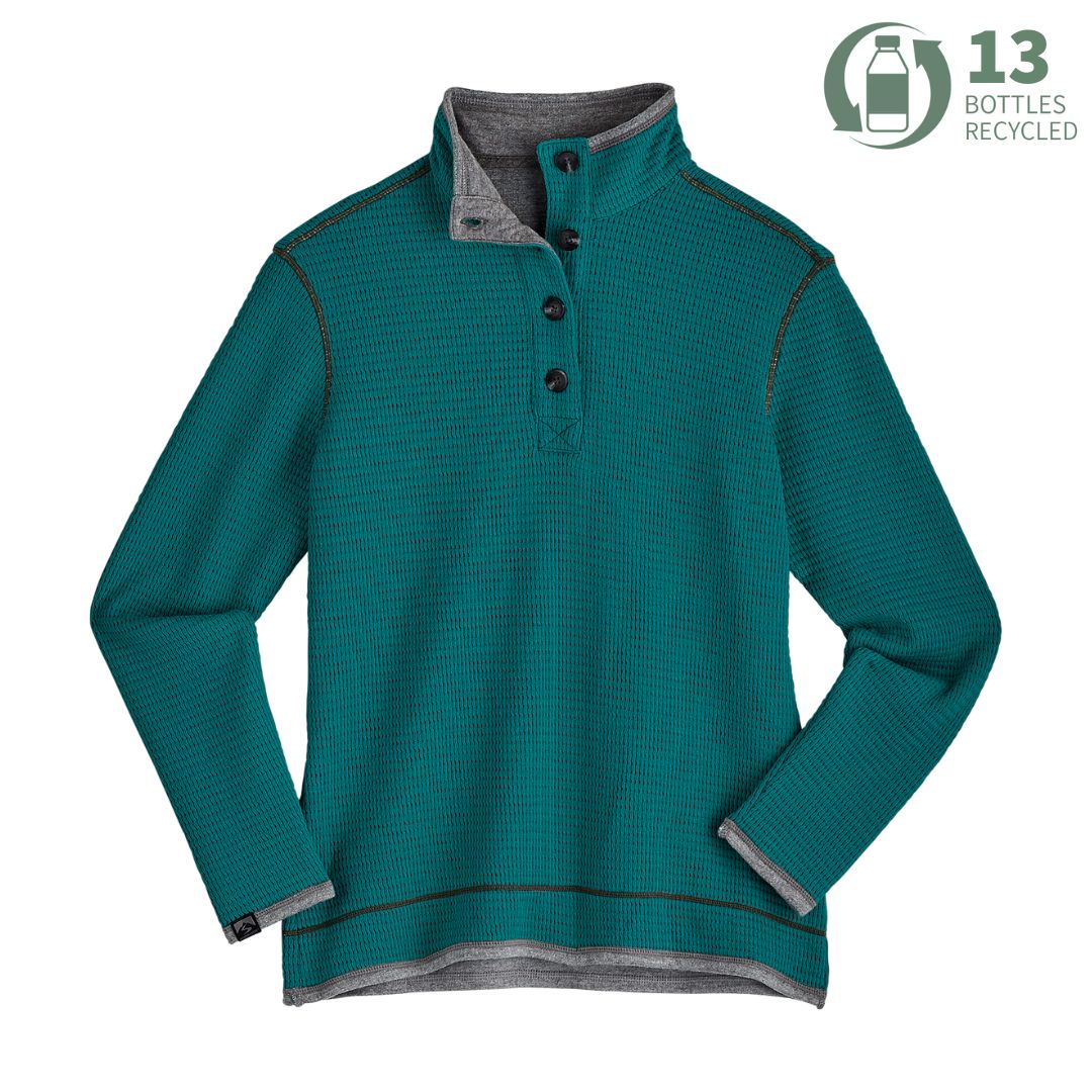 Storm Creek Women's Maverick Waffle Knit Button Up 18