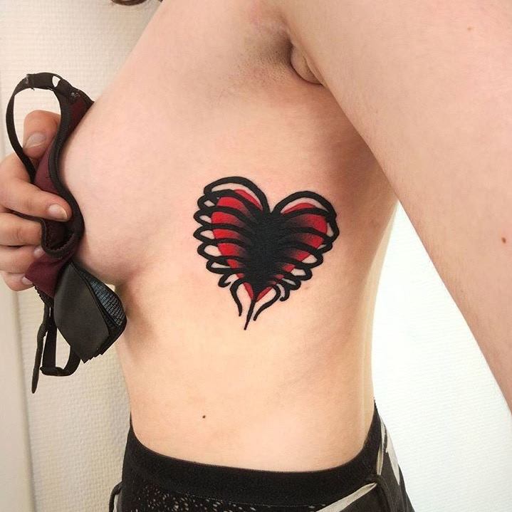 sexy heart tattoo