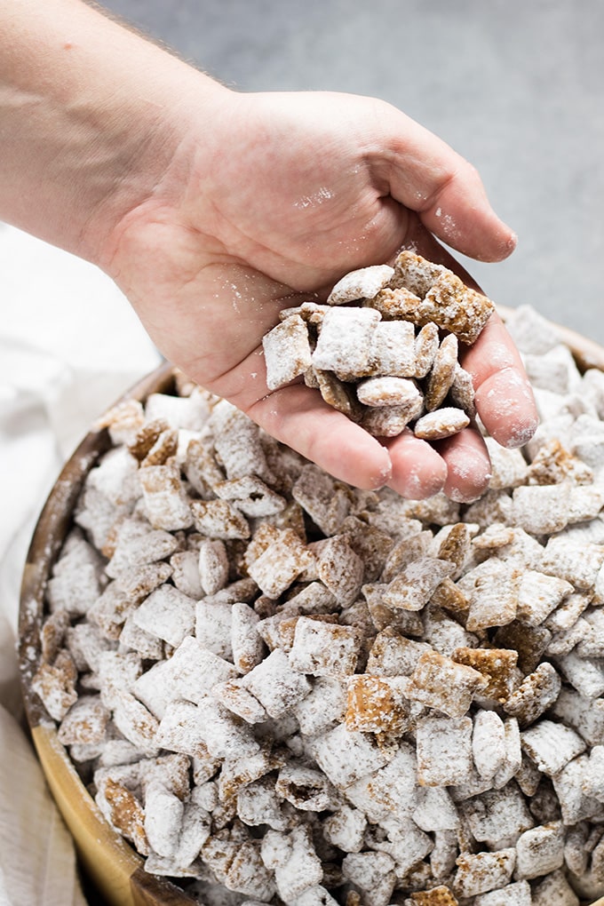 Chocolate Caramel Puppy Chow The Salty Marshmallow