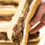 instnat pot or crockpot french dip sandwich