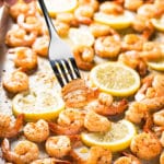 Sheet Pan Baked Lemon Pepper Shrimp