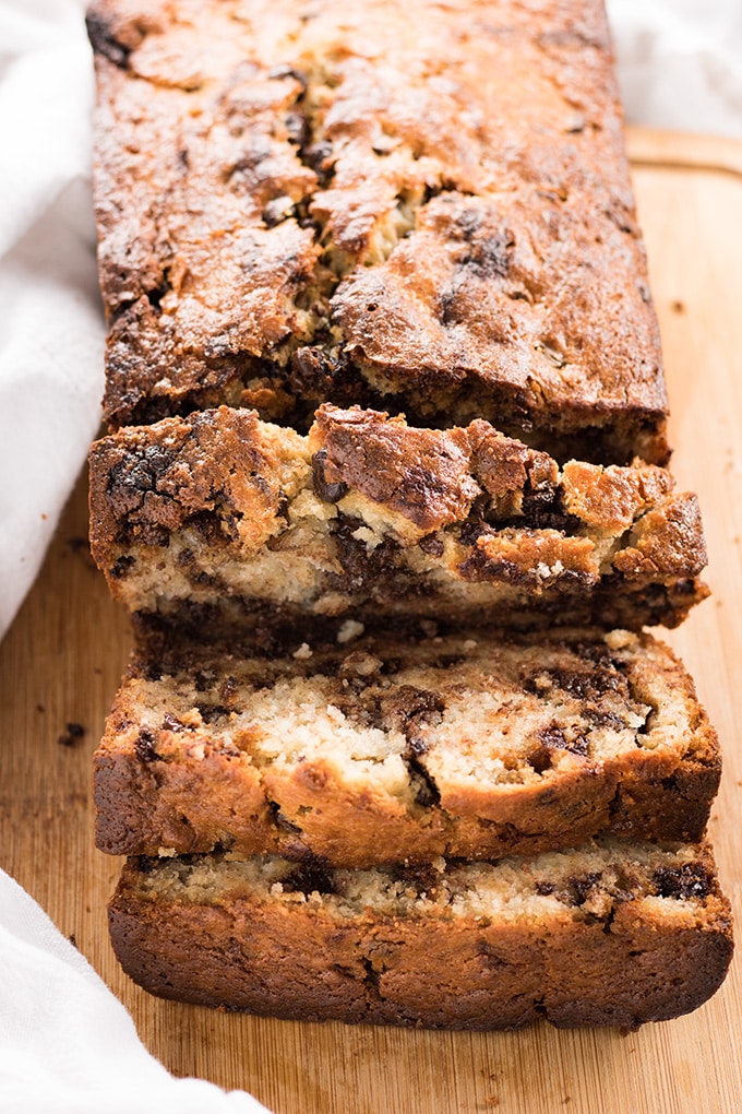 One Bowl Chocolate Chip Banana Bread - The Salty Marshmallow