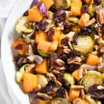 Roasted Butternut Squash and Brussel Sprouts