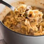French Onion Beef and Noodles