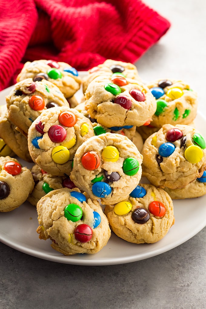 Peanut Butter M M Cookies The Salty Marshmallow