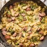 one pot pasta with sausage broccoli and cheese