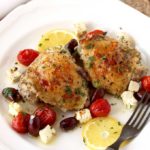 Greek Lemon Oven Roasted Chicken Thighs