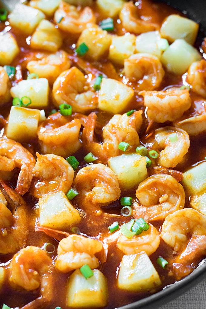 Pineapple Garlic Sweet Chili Shrimp The Salty Marshmallow