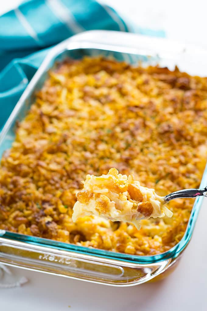 Cheesy Hashbrown Casserole - The Salty Marshmallow