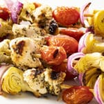 easy greek chicken kabobs