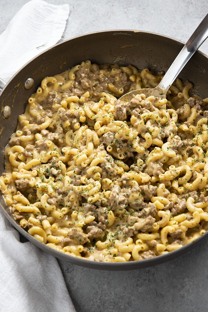 One Pot Homemade Hamburger Helper The Salty Marshmallow
