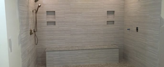 Curbless shower