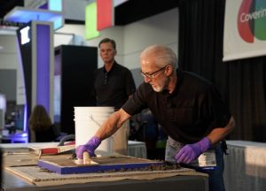 The Coverings Installation Demonstration stage #3138 shows products and methods in action, from the pros.