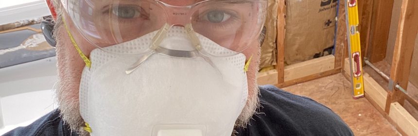 man in a mask and goggles