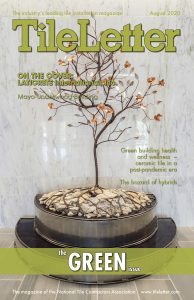 Cover of August 2020 TileLetter Magazine